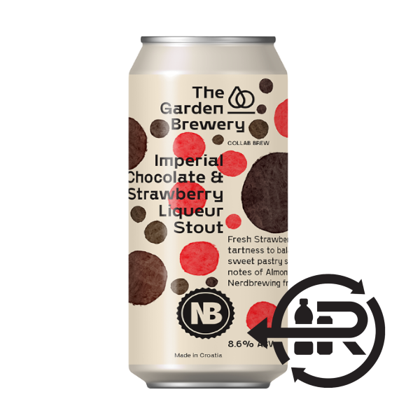 The Garden & Nerdbrewing Imperial Chocolate & Strawberry Liqueur Stout The Garden & Nerdbrewing Imperial Chocolate & Strawberry Liqueur Stout
