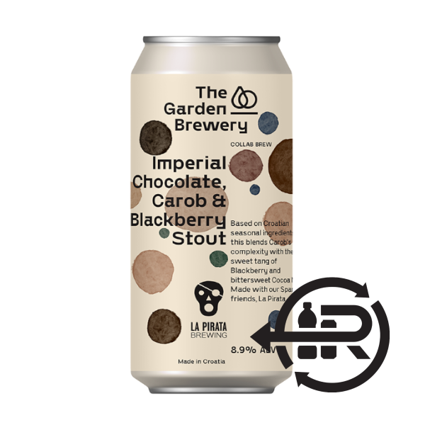 The Garden & La Pirata Imperial Chocolate, Carob & Blackberry Stout The Garden & La Pirata Imperial Chocolate, Carob & Blackberry Stout
